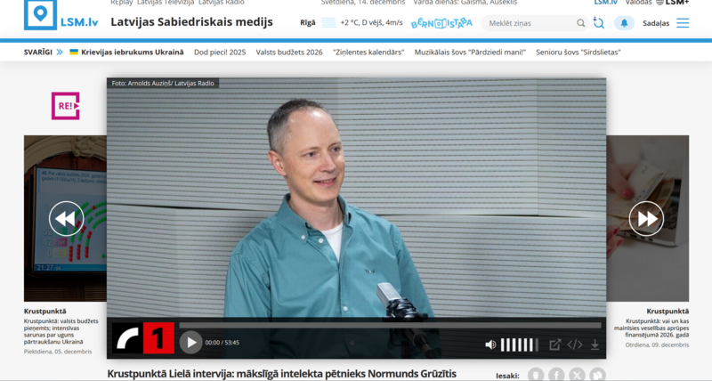 LSM intervija ar Normundu Grūzīti