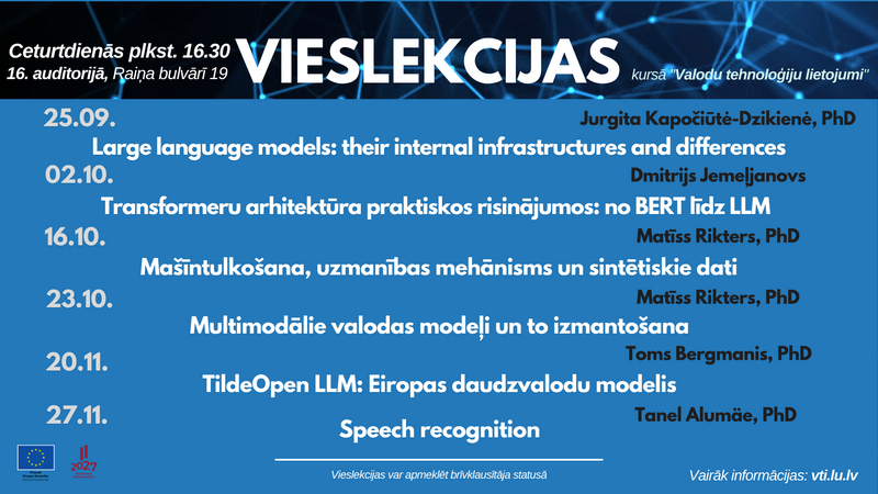 Vieslekcijas "Valodu tehnoloģiju lietojumi"